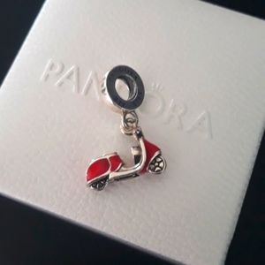 PANDORA Red Scooter Charm- Retired